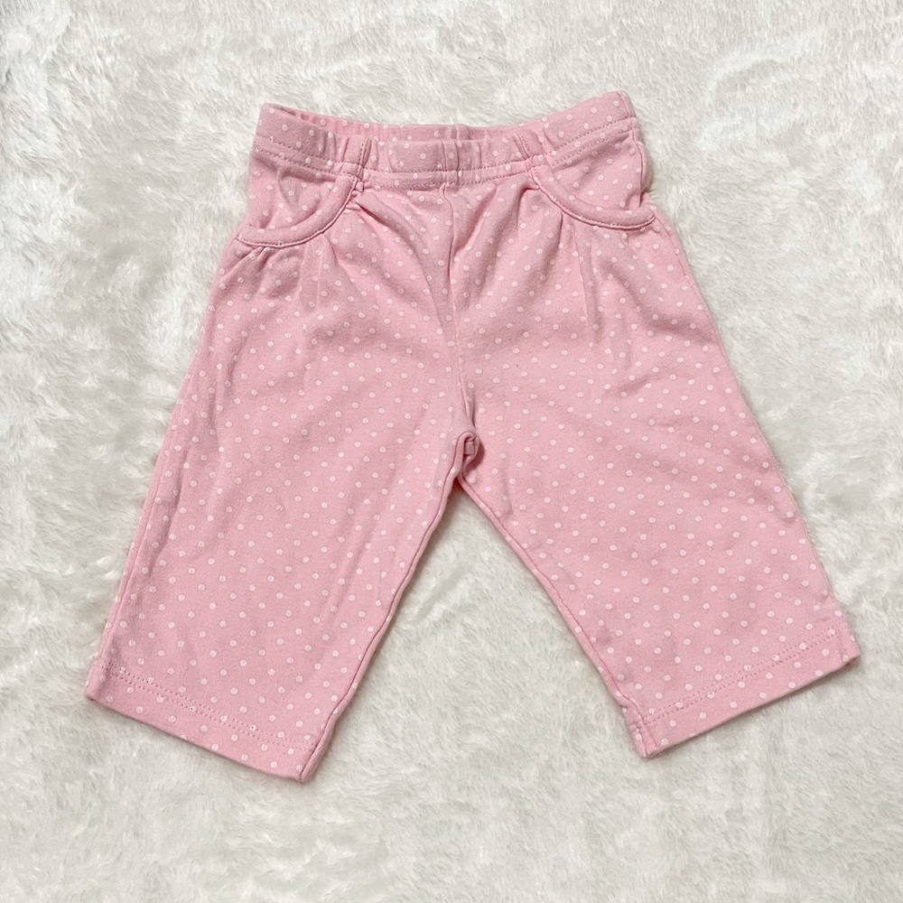 🎀 3-6 months baby girl pants polkadots 🎀 baby girl clothes pink white